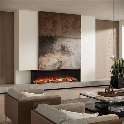 Gwresogydd Lle Tân Trydan gyda Chracling Sound